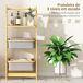Estantería para Baño Bambú, Lino Sintético HOMCOM, hogar - baño Estantería para Baño Bambú, Lino Sintético HOMCOM, hogar - baño Gris