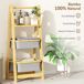 Estantería para Baño Bambú, Lino Sintético HOMCOM, hogar - baño Estantería para Baño Bambú, Lino Sintético HOMCOM, hogar - baño Gris