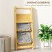 Estantería para Baño Bambú, Lino Sintético HOMCOM, hogar - baño Estantería para Baño Bambú, Lino Sintético HOMCOM, hogar - baño Gris