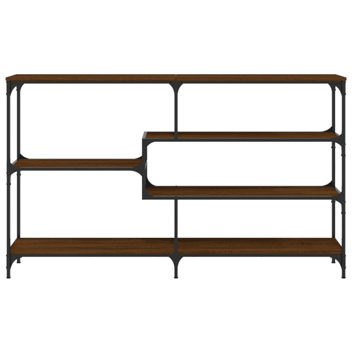 Mesa Consola - Mesa De Entrada 160x32x95 cm derivados madeira carvalho castanho