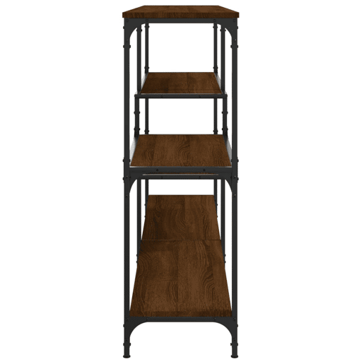 Mesa Consola - Mesa De Entrada 160x32x95 cm derivados madeira carvalho castanho