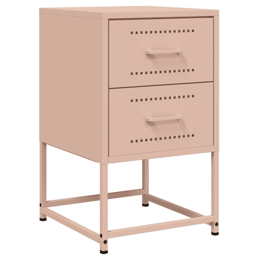 Mesa De Cabeceira - Mesinha De Cabeceira 36x39x60,5 cm aço rosa
