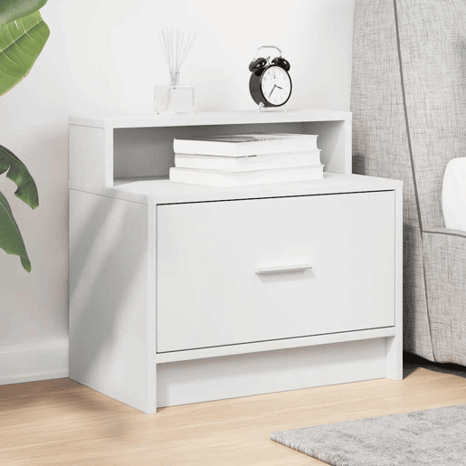 Mesa De Cabeceira - Mesinha De Cabeceira com gaveta 51x31x47 cm branco