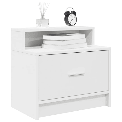 Mesa De Cabeceira - Mesinha De Cabeceira com gaveta 51x31x47 cm branco