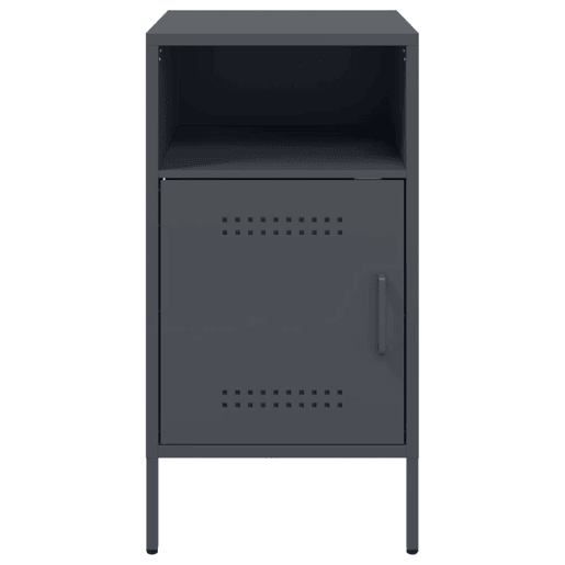 Mesa De Cabeceira - Mesinha De Cabeceira 36x39x68 cm aço antracite