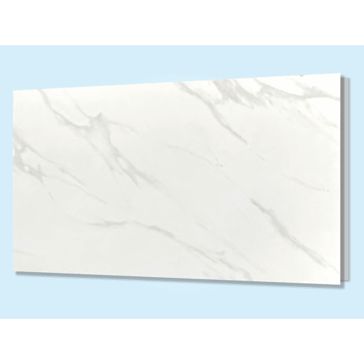Emissor térmico com painel frontal em imitação de mármore de pedra sinterizada. Duplo sistema de emissão de calor por convecção e radiação. Inércia térmica graças à placa cerâmica frontal que acumula calor. Elemento de aquecimento em nano carbono. C
