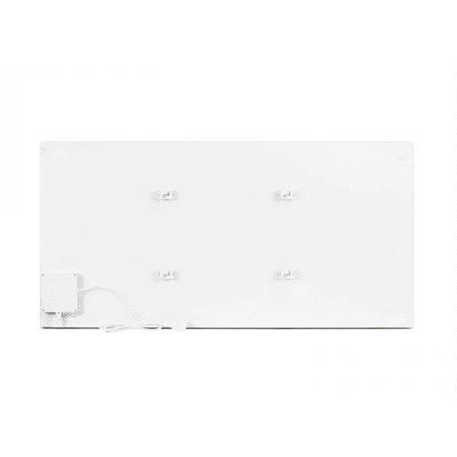 Emissor térmico com painel frontal em imitação de mármore de pedra sinterizada. Duplo sistema de emissão de calor por convecção e radiação. Inércia térmica graças à placa cerâmica frontal que acumula calor. Elemento de aquecimento em nano carbono. C