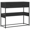 Mesa Consola - Mesa De Entrada 90x35x80 cm derivados de madeira preto