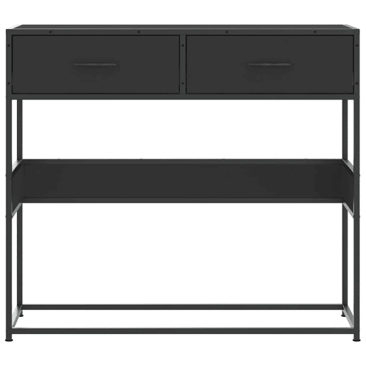 Mesa Consola - Mesa De Entrada 90x35x80 cm derivados de madeira preto