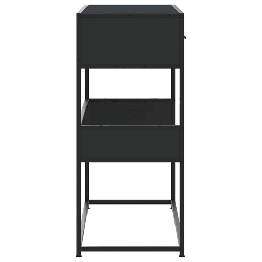 Mesa Consola - Mesa De Entrada 90x35x80 cm derivados de madeira preto