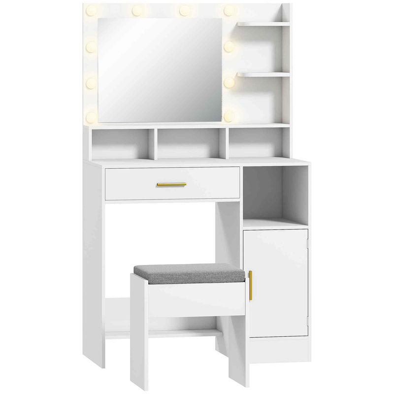 Tocador de Maquillaje HOMCOM, hogar - muebles de dormitorio