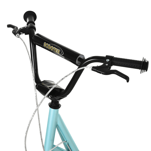 HOMCOM Trotinete para Crianças acima de 5 Anos e Adolescentes com Guiador Ajustável em Altura 2 Pneus de Borracha Insufláveis com Travagem Dupla e Rodas 16 Carga 100 kg 139x58x90-96 cm Azul