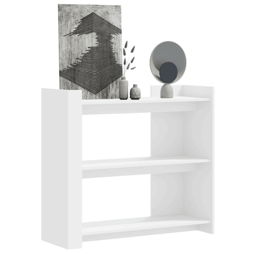 Mesa Consola - Mesa De Entrada 100x35x90 cm derivados de madeira branco
