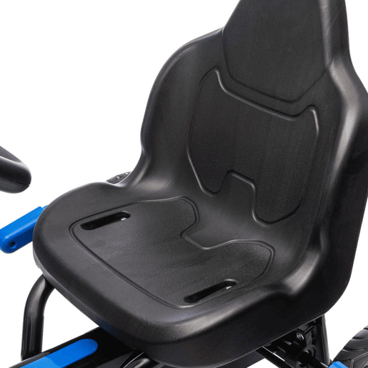 AIYAPLAY Kart a Pedais para Crianças a Partir dos 3 Anos Kart com Embraiagem Automática Travão Rodas Antiderrapantes em EVA e Estrutura Metálica Carga 50 kg 100x59x60,5 cm Azul