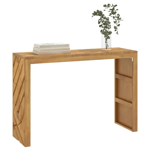 Mesa Consola - Mesa De Entrada 110x35x75 cm madeira maciça teca