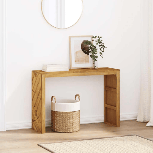 Mesa Consola - Mesa De Entrada 110x35x75 cm madeira maciça teca