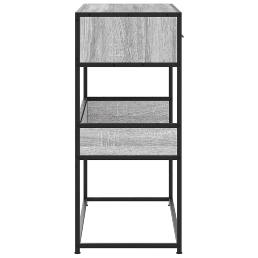Mesa Consola - Mesa De Entrada 90x35x80 cm derivados de madeira cinzento sonoma