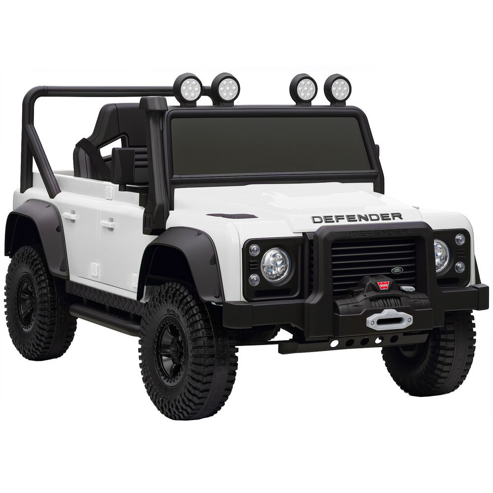 Aiyaplay coche eléctrico para niños con licencia land rover 12v coche de batería para niños con control remoto sistema de suspensión usb mp3 velocidad ajustable faros blanco