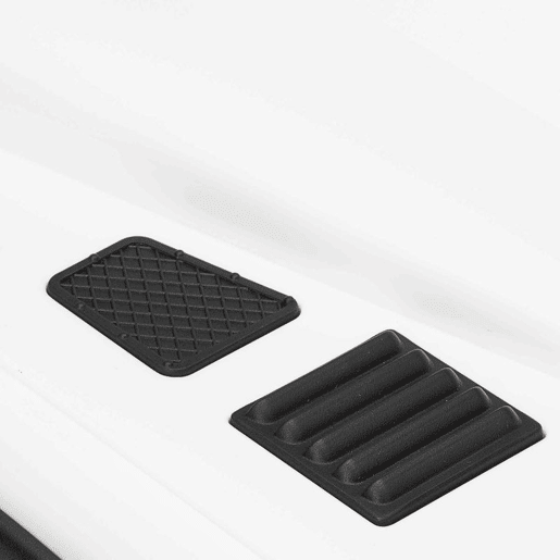AIYAPLAY Carro Elétrico para Crianças com Licença Land Rover 12V Carro a Bateria Infantil com Controlo Remoto Sistema de Suspensão USB MP3 Velocidade Ajustável Faróis 115x61x61 cm Branco