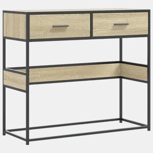 Mesa Consola - Mesa De Entrada 90x35x80 cm derivados de madeira carvalho sonoma