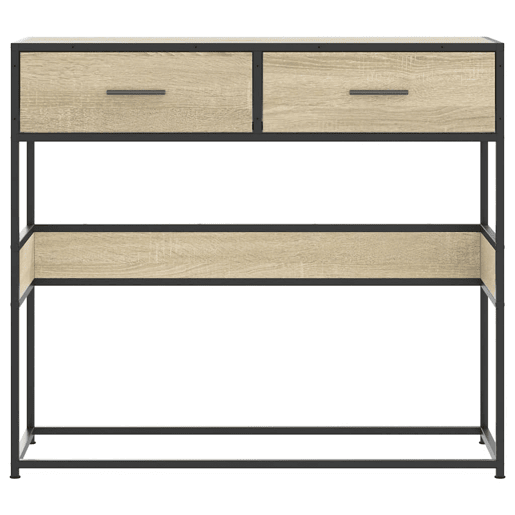 Mesa Consola - Mesa De Entrada 90x35x80 cm derivados de madeira carvalho sonoma