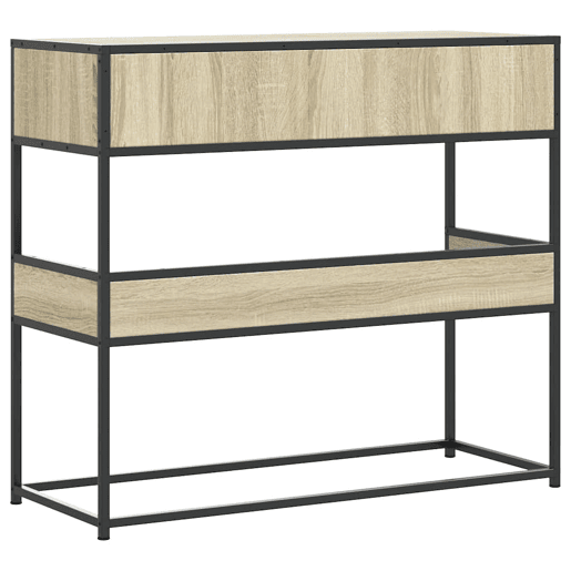 Mesa Consola - Mesa De Entrada 90x35x80 cm derivados de madeira carvalho sonoma