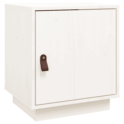 Mesa De Cabeceira - Mesinha De Cabeceira 40x34x45 cm madeira de pinho maciça branco