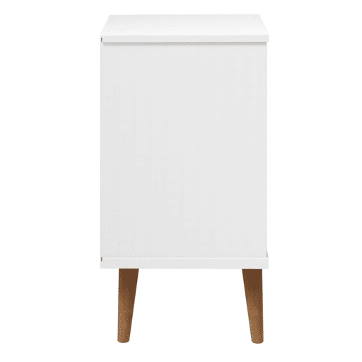 Mesa De Cabeceira - Mesinha De Cabeceira 40x35x65 cm pinho maciço branco