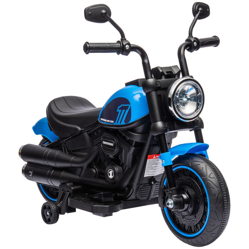 Moto Eléctrica Infantil PP, Metal HOMCOM