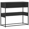 Mesa Consola - Mesa De Entrada 90x35x80 cm derivados de madeira preto