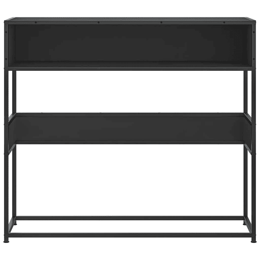 Mesa Consola - Mesa De Entrada 90x35x80 cm derivados de madeira preto