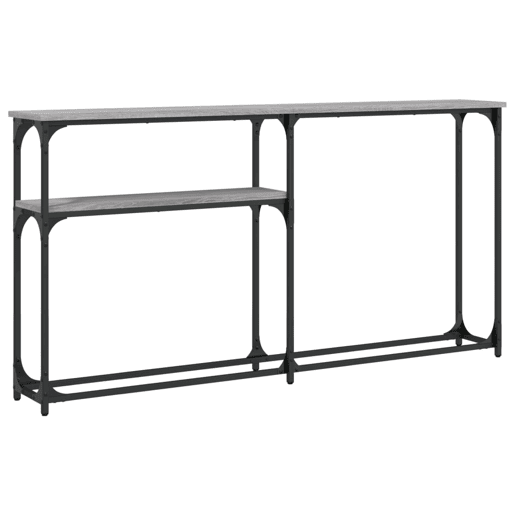 Mesa Consola - Mesa De Entrada 145x22,5x75cm derivados de madeira cinzento sonoma