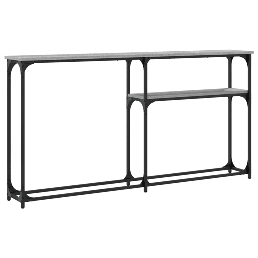 Mesa Consola - Mesa De Entrada 145x22,5x75cm derivados de madeira cinzento sonoma