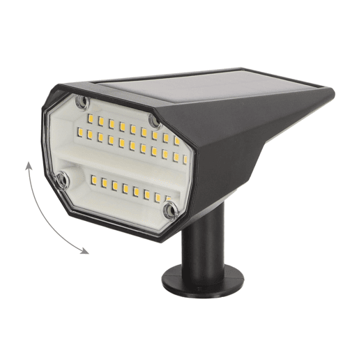 Aktive Conjunto de 6 balizas solares LED de luz quente com 2 intensidades de 5 a 10 lúmens