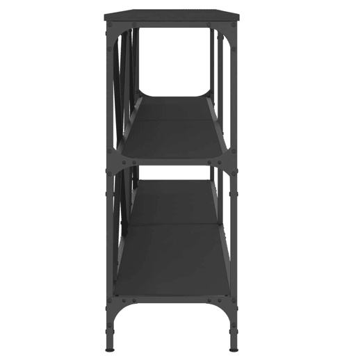Mesa Consola - Mesa De Entrada 180x30x75 cm derivados de madeira e ferro preto