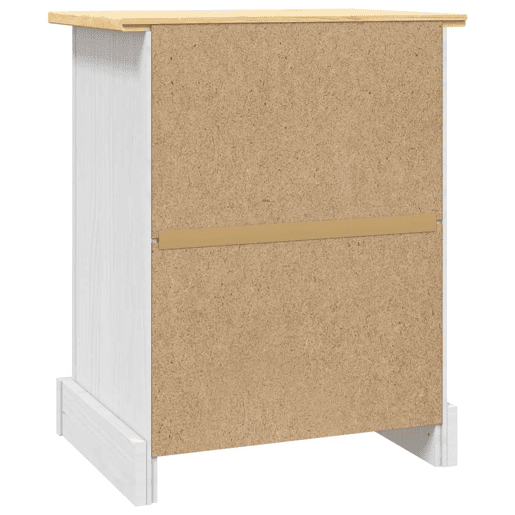 Mesa De Cabeceira - Mesinha De Cabeceira Corona pinho mexicano 53x39x67 cm branco