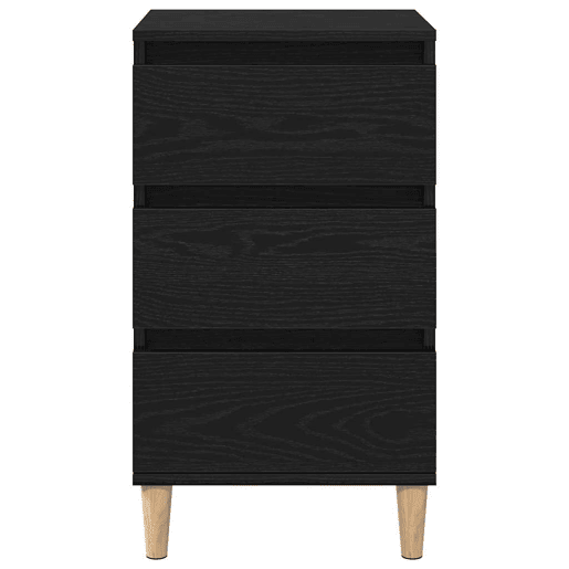 Mesa De Cabeceira - Mesinha De Cabeceira com gaveta Carvalho preto 40 x 35 x 70 cm
