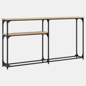 Mesa Consola - Mesa De Entrada 145x22,5x75cm derivados de madeira carvalho sonoma