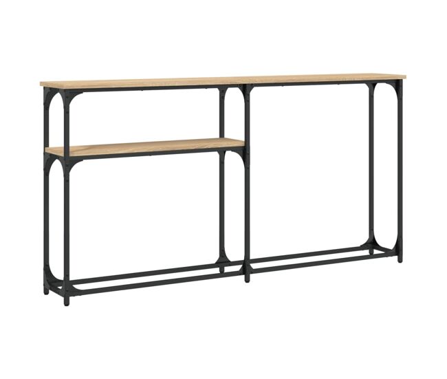 Mesa consola - mesa de entrada madera de ingeniería roble sonoma 145x22,5x75 cm