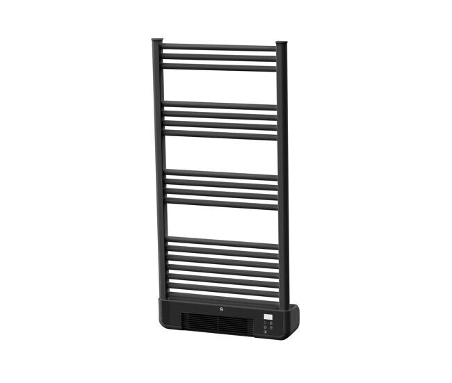 Toallero eléctrico en aluminio de 2000w con calefactor integrado (500 1500w). display led. ipx4. rápido calentamiento con función 2h. instalación