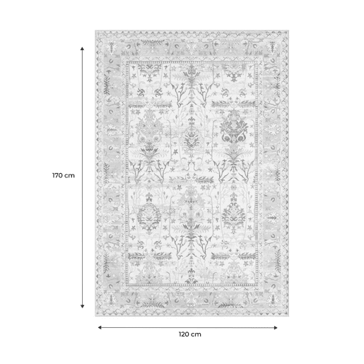 Tapete interior padrão oriental multicolorido, Cavy, 160x120x0.5 cm