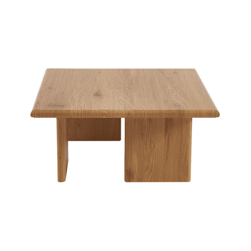 Mesa de centro quadrada, Tilos, Carvalho, 80x80x36 cm