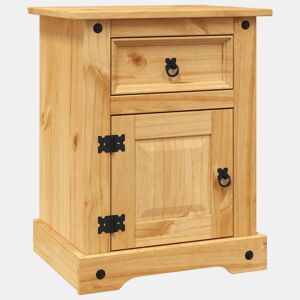 Mesa De Cabeceira - Mesinha De Cabeceira Corona Range em pinho mexicano 53x39x66 cm