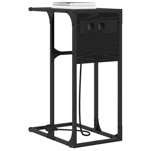 Mesa De Cabeceira - Mesinha De Cabeceira Carvalho preto Madeira processada