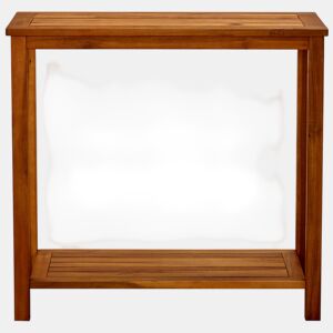 Mesa Consola - Mesa De Entrada para jardim 80x35x75 cm madeira de acácia maciça