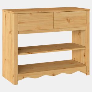 Mesa Consola - Mesa De Entrada com gaveta Drammen Carvalho 89.5 x 37 x 73 cm