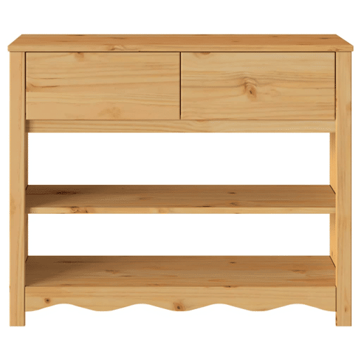Mesa Consola - Mesa De Entrada com gaveta Drammen Carvalho 89.5 x 37 x 73 cm