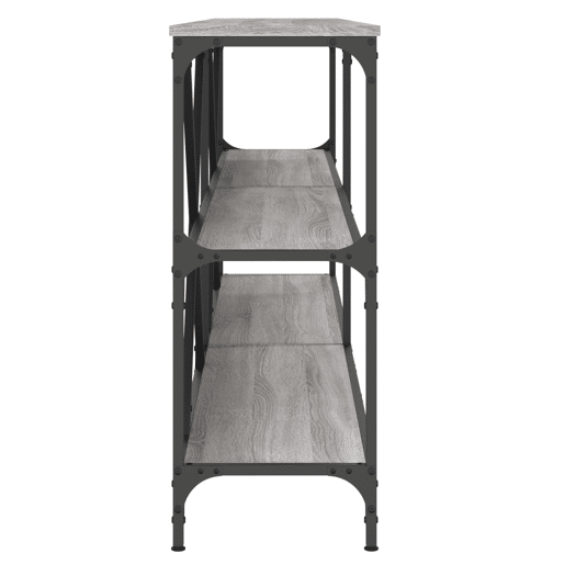 Mesa Consola - Mesa De Entrada 200x30x75 cm derivados madeiraferro cinza sonoma