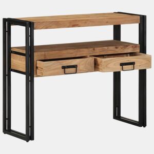 Mesa Consola - Mesa De Entrada Castanho 90 x 33 x 75 cm Madeira de acácia maciça
