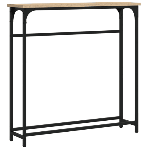Mesa Consola - Mesa De Entrada 75x19,5x75 cm derivados de madeira carvalho sonoma